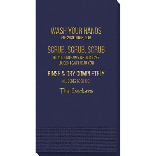 Wash Scrub Rinse Guest Towels